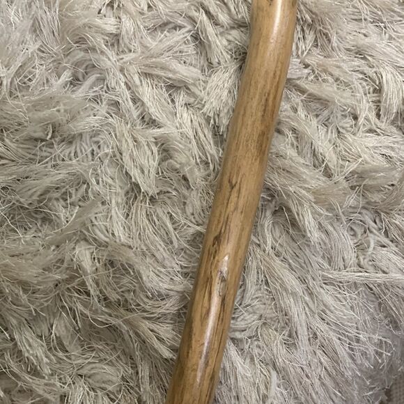 Handcrafted One Of A Kind Wooden Cane With Rubber Cap On Bottom - Picture 6 of 16